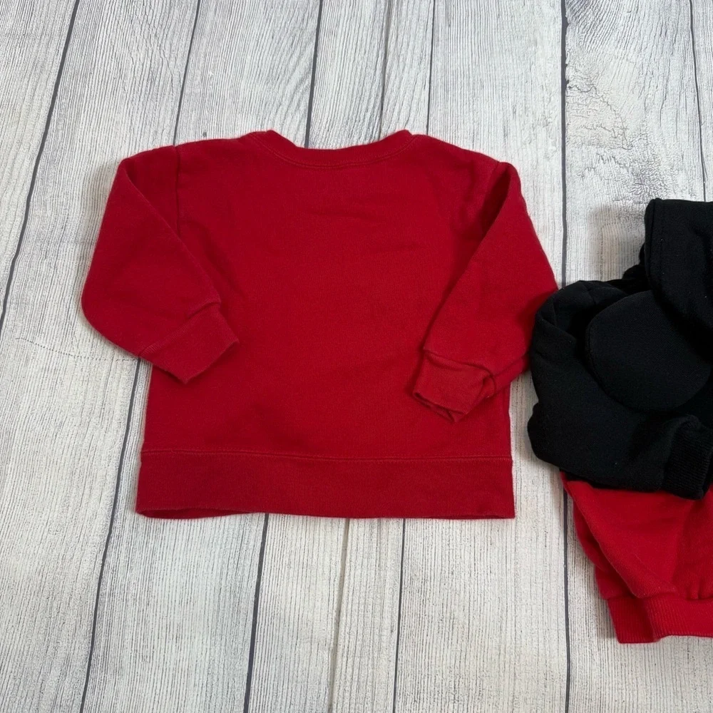 Disney Parks Mickey Mouse Hoodie Garanimals Red Sweatshirt Bundle/size 12M